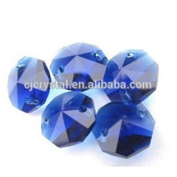 Perles de cristal Lampwork, perles de verre octogone, perles de cristal en gros